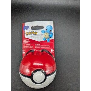 Mega Construx Pokemon Squirtle Poke Ball Building Set 17 Pieces Ages 6+ Toy